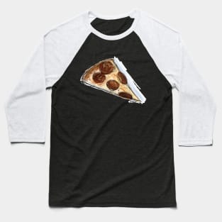 Pizza Slice Sketch Baseball T-Shirt